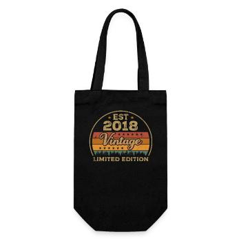 Legendary Since 2018 Birthday 2018 Vintage 2018 - Gift Bag for Bottles - black - Front
