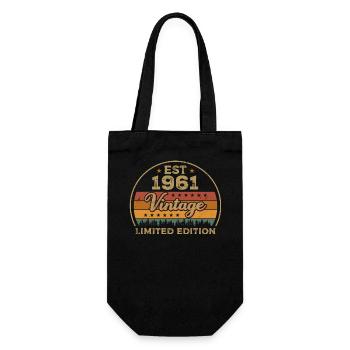 Légendaire Depuis 1961 Anniversaire 1961 Millésime 1961 - Sac à bouteille - noir - Devant