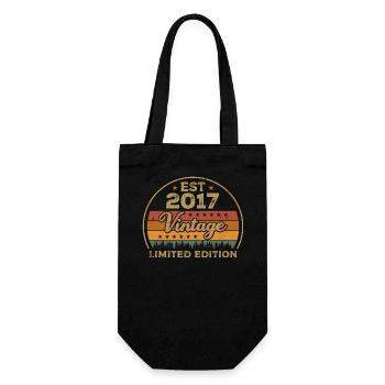 Legendary Since 2017 Birthday 2017 Vintage 2017 - Gift Bag for Bottles - black - Front