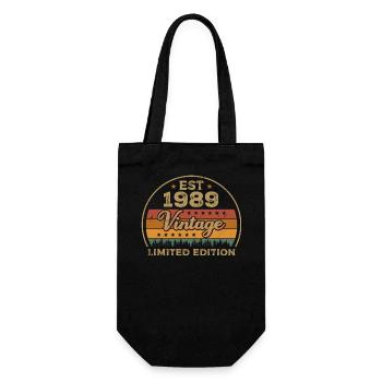 Legendary Since 1989 Birthday 1989 Vintage 1989 - Gift Bag for Bottles - black - Front