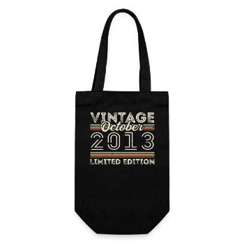 Oktober 2013 Geburtstag Octobre 2013 Cadeau d’anniversaire - Sac à bouteille - noir - Devant