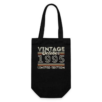 Octobre 1995 Geburtstag Octobre 1995 Cadeau d’anniversaire - Sac à bouteille - noir - Devant