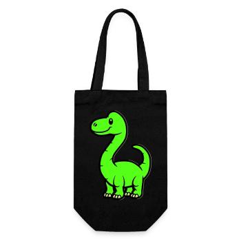 Bande dessinée Dinosaure Brontosaure - Sac à bouteille - noir - Devant