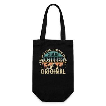 October 2006 Birthday Gift - October 2006 - Gift Bag for Bottles - black - Front