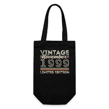 Vintage November 1999 Birthday November 1999 - Gift Bag for Bottles - black - Front