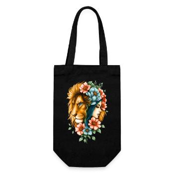 Wunderbare Frau, deren lange Haare - Geschenkbeutel für Flaschen - Schwarz - Vorne