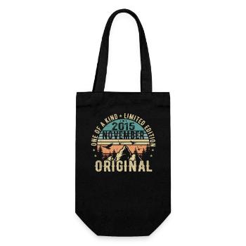 November 2015 Birthday Gift - November 2015 - Gift Bag for Bottles - black - Front