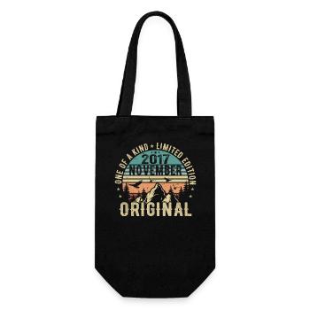 November 2017 Birthday Gift - November 2017 - Gift Bag for Bottles - black - Front