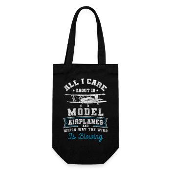 Model Airplane Hobby Aerobatics Flying - Gift Bag for Bottles - black - Front