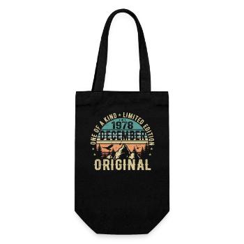 Legends Birthday December 1978 Born Gift - Gift Bag for Bottles - black - Front