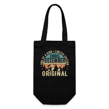Legends Birthday December 1985 Born Gift - Gift Bag for Bottles - black - Front