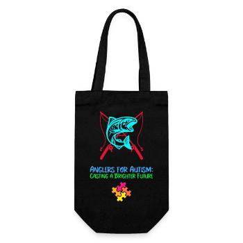 Anglers For Autism Casting a Brighter Future - Gift Bag for Bottles - black - Front