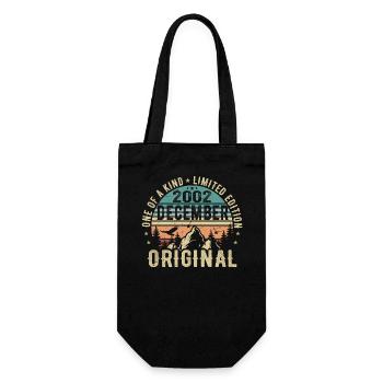 Legends Birthday December 2002 Born Gift - Gift Bag for Bottles - black - Front