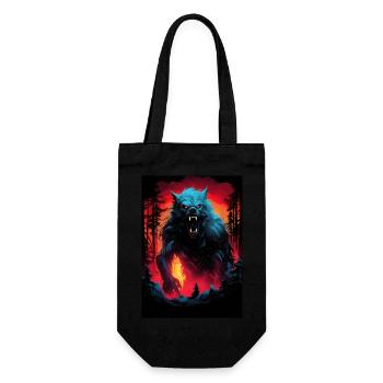 Loup-garou Werwolf - Sac à bouteille - noir - Devant