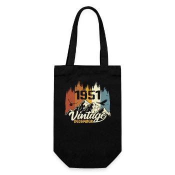 Cadeau d’anniversaire né en décembre 1951 - Sac à bouteille - noir - Devant