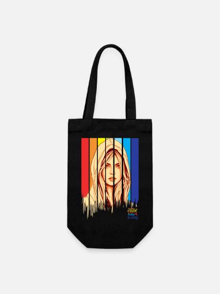 Positive, positive mind vibes life - Sac à bouteille - noir