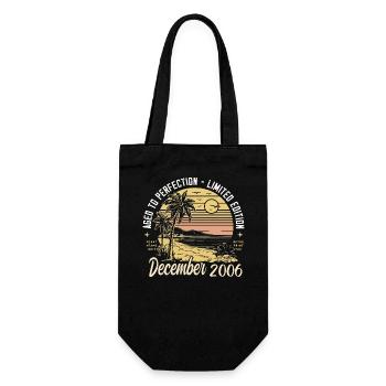 December 2006 Birthday Gift December 2006 - Gift Bag for Bottles - black - Front