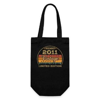 Birthday December 2011 Gift December 2011 - Gift Bag for Bottles - black - Front