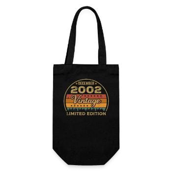 Birthday December 2002 Gift December 2002 - Gift Bag for Bottles - black - Front