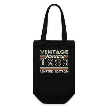 Janvier 1988 Né en 1988 - Date de naissance Janvier 1988 - Sac à bouteille - noir - Devant