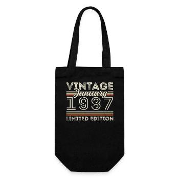 Janvier 1987 Né en 1987 - Date de naissance Janvier 1987 - Sac à bouteille - noir - Devant
