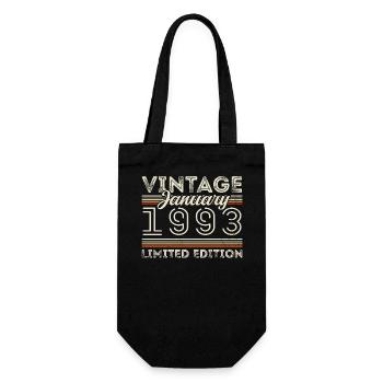 Janvier 1993 Né en 1993 - Date de naissance Janvier 1993 - Sac à bouteille - noir - Devant