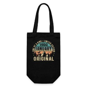 Cadeau d’anniversaire Janvier 1960 - Janvier 1960 - Sac à bouteille - noir - Devant