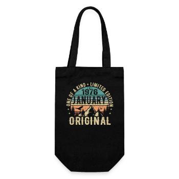 Cadeau d’anniversaire Janvier 1976 - Janvier 1976 - Sac à bouteille - noir - Devant