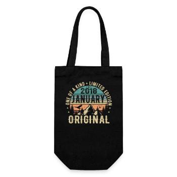Cadeau d’anniversaire Janvier 2018 - Janvier 2018 - Sac à bouteille - noir - Devant