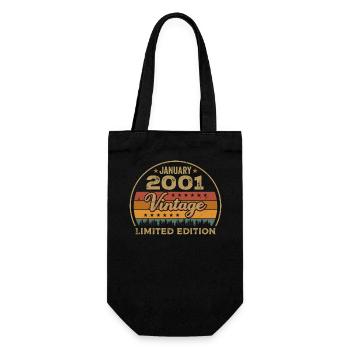 Les légendes sont nées en janvier 2001,janvier 2001 - Sac à bouteille - noir - Devant