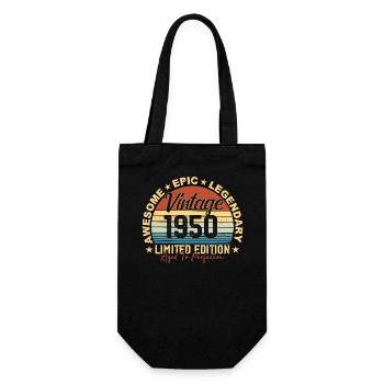 Rétro des années 1950 Vintage Anniversaire des années 1950 Cadeau des années 1950 - Sac à bouteille - noir - Devant