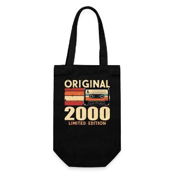 Geburtstag 2000 - Legendär Seit 2000 Geschenk 2000 - Geschenkbeutel für Flaschen - Schwarz - Vorne