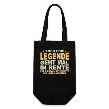 Even a legend retires gift retirement - Gift Bag for Bottles - black - Front
