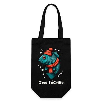 I scale - Gift Bag for Bottles - black - Front