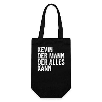 Kevin L’homme qui sait tout Prénom Kevin - Sac à bouteille - noir - Devant