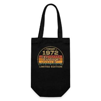 February 1972, Jubilee 1972, Legends February 1972 - Gift Bag for Bottles - black - Front