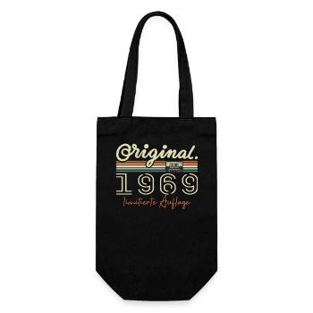 Original 1969 Vintage 1969 Birthday Retro 1969 - Gift Bag for Bottles - black - Front