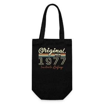 Original 1977 Millésime 1977 Anniversaire Rétro 1977 - Sac à bouteille - noir - Devant