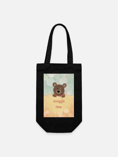 Snuggle Time - Geschenkbeutel für Flaschen - Schwarz