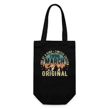 Legendary since March 1996 - birthday March 1996 - Gift Bag for Bottles - black - Front