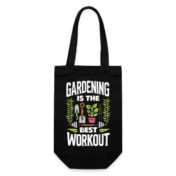 Garten Workout & FItness - gym Arbeit - Geschenkbeutel für Flaschen - Schwarz - Vorne
