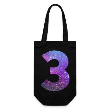 Galaxie Nummer 3 - Geschenkbeutel für Flaschen - Schwarz - Vorne