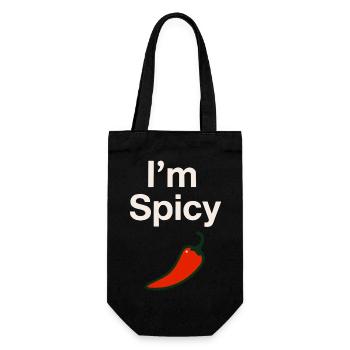 I'm spicy! - Gift Bag for Bottles - black - Front