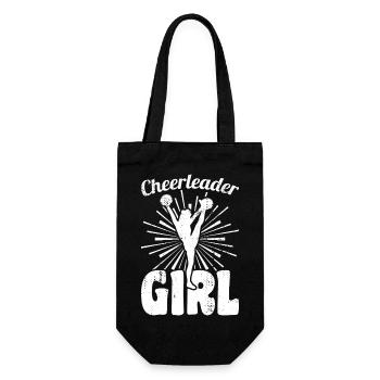 Cheerleader Girl - Gift Bag for Bottles - black - Front