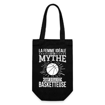 La femme idéale mythe sauf si elle est basketteuse - Sac à bouteille - noir - Devant