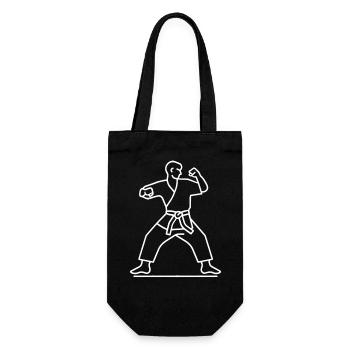 Croquis de Karateka - Sac à bouteille - noir - Devant