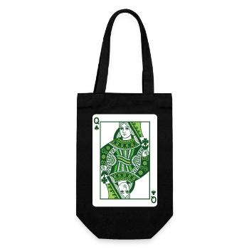 Queen Of Shamrock St Patrick’s Irish - Gift Bag for Bottles - black - Front