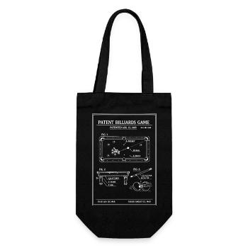 Plan du billard breveté - Sac à bouteille - noir - Devant