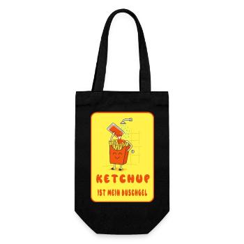 Ketchup is my shower gel - Gift Bag for Bottles - black - Front