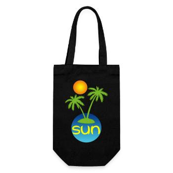 Le paradis au soleil  - Sac à bouteille - noir - Devant